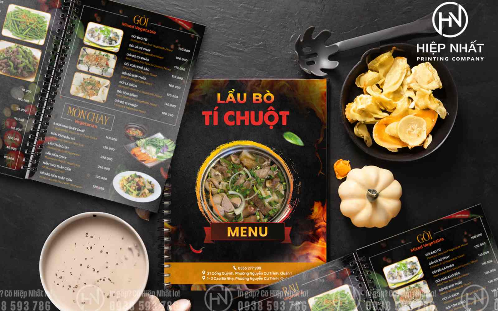 Giá cả in menu nhà hàng ở In Hiệp Nhất hợp lý