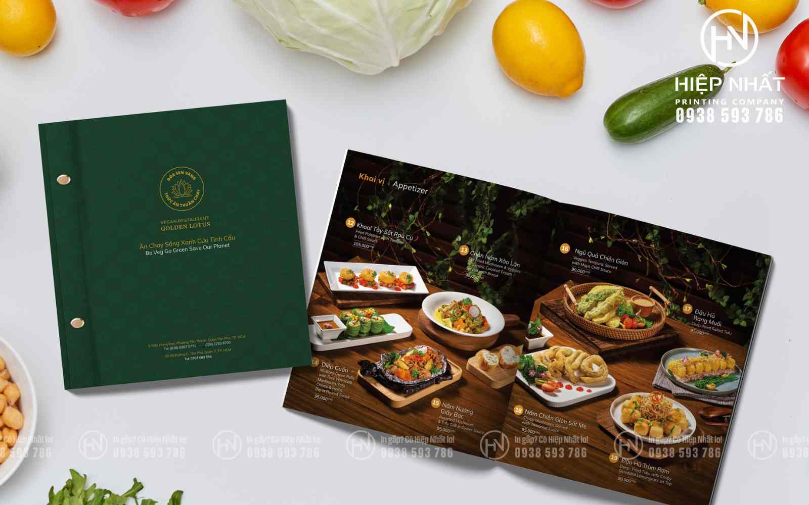 Các mẫu menu nhà hàng tại In Hiệp Nhất đều có thiết kế hiện đại