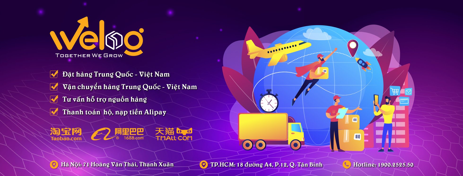 WeLog Logistics - Công ty nhập hàng Trung Quốc uy tín, chuyên nghiệp