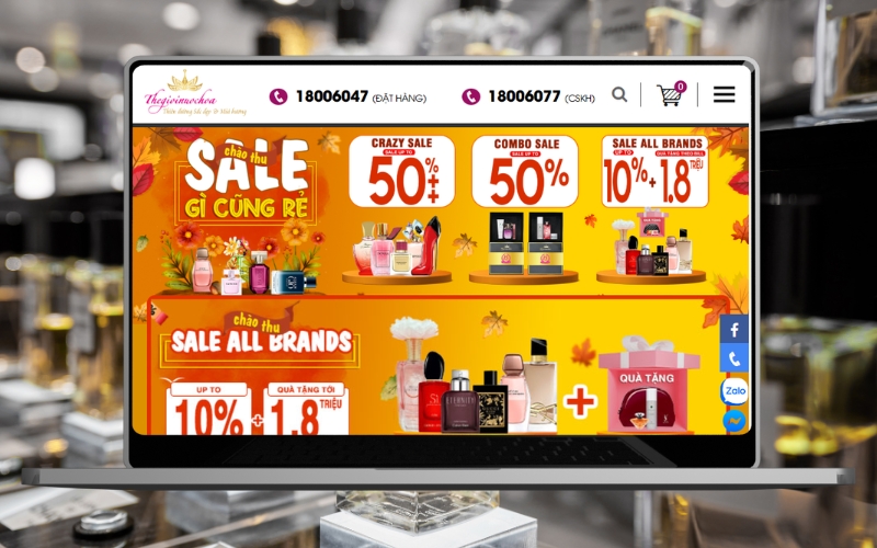 website thế giới nước hoa