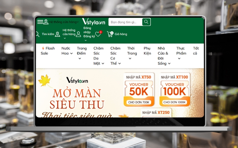website bán nước hoa vstyle