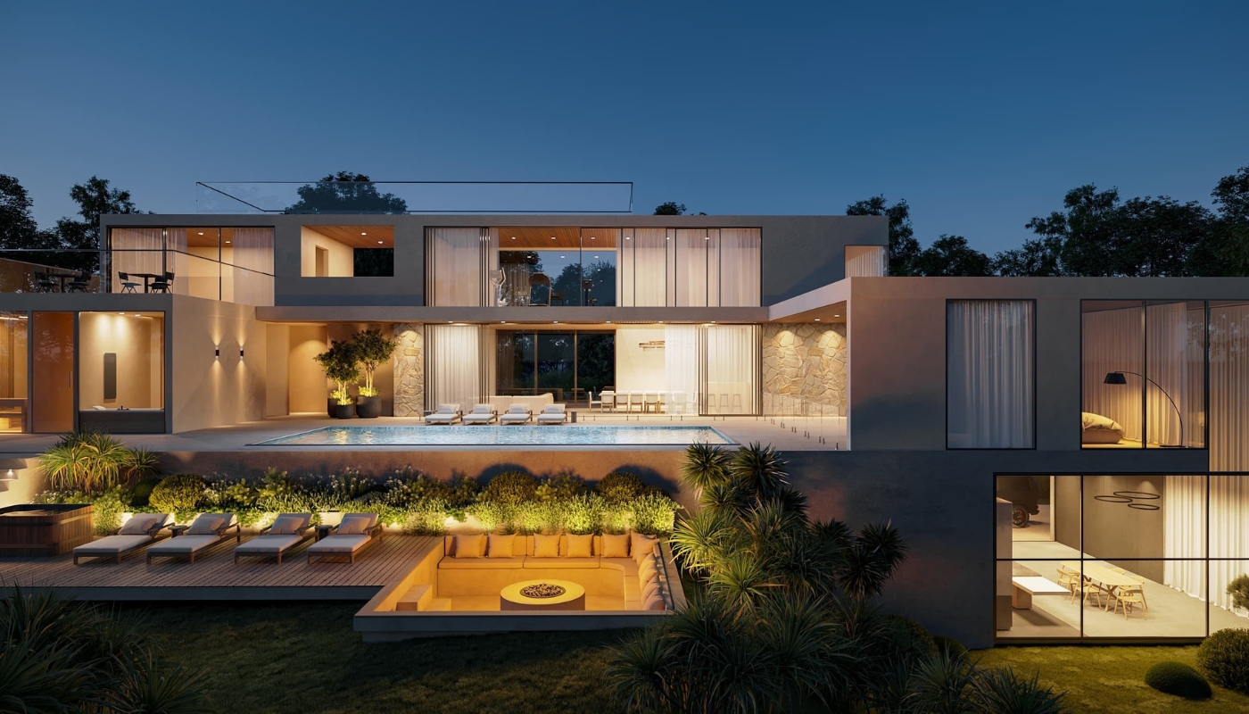 Basic9studioの外観CGパース